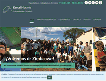 Tablet Screenshot of dentalmorante.es